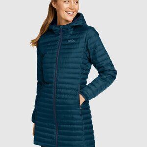 BNWT,  EDDIE BAUER MICROLIGHT PARKA  XL  "PEACOCK"